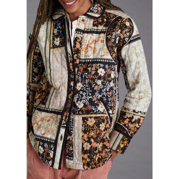 Anthropologie Quilted Patchwork Jacket, XS - Picture 1 of 8